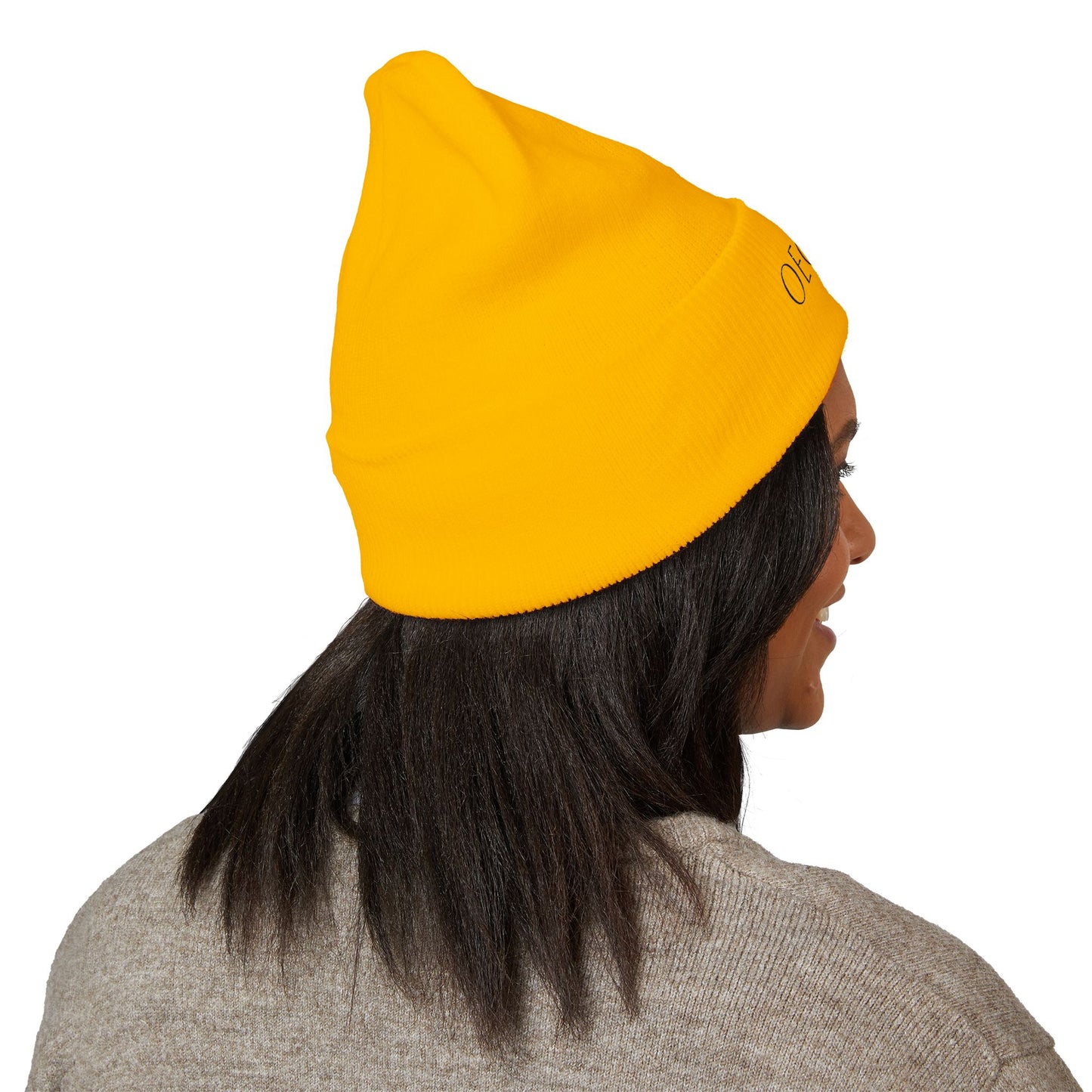 Oegtela Embroidered Cuffed Beanie — Knit Hat
