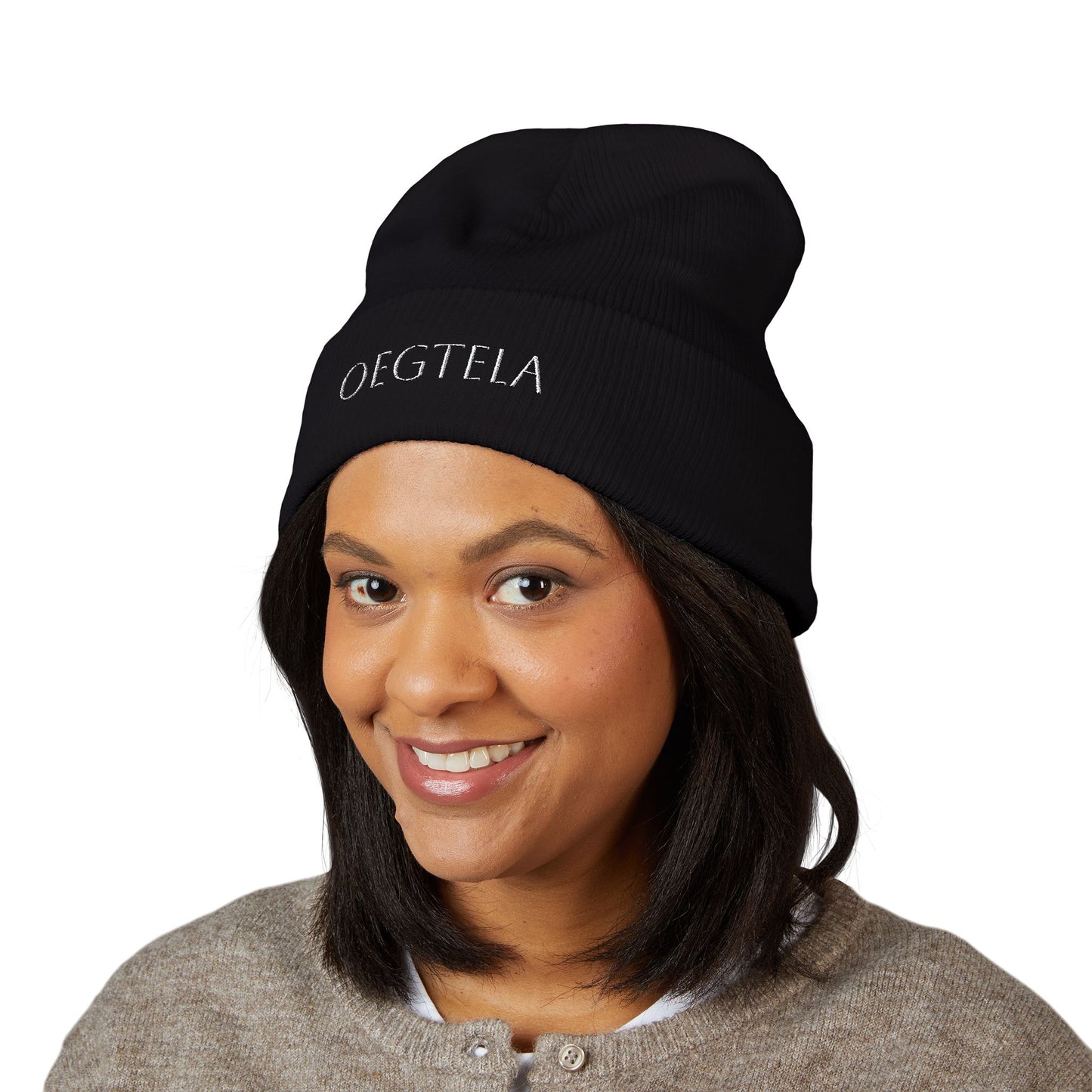 Embroidered 'Oegtela — Classic Cuffed Beanie