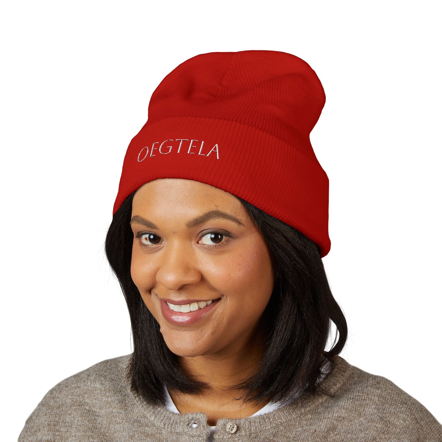 Embroidered 'Oegtela — Classic Cuffed Beanie