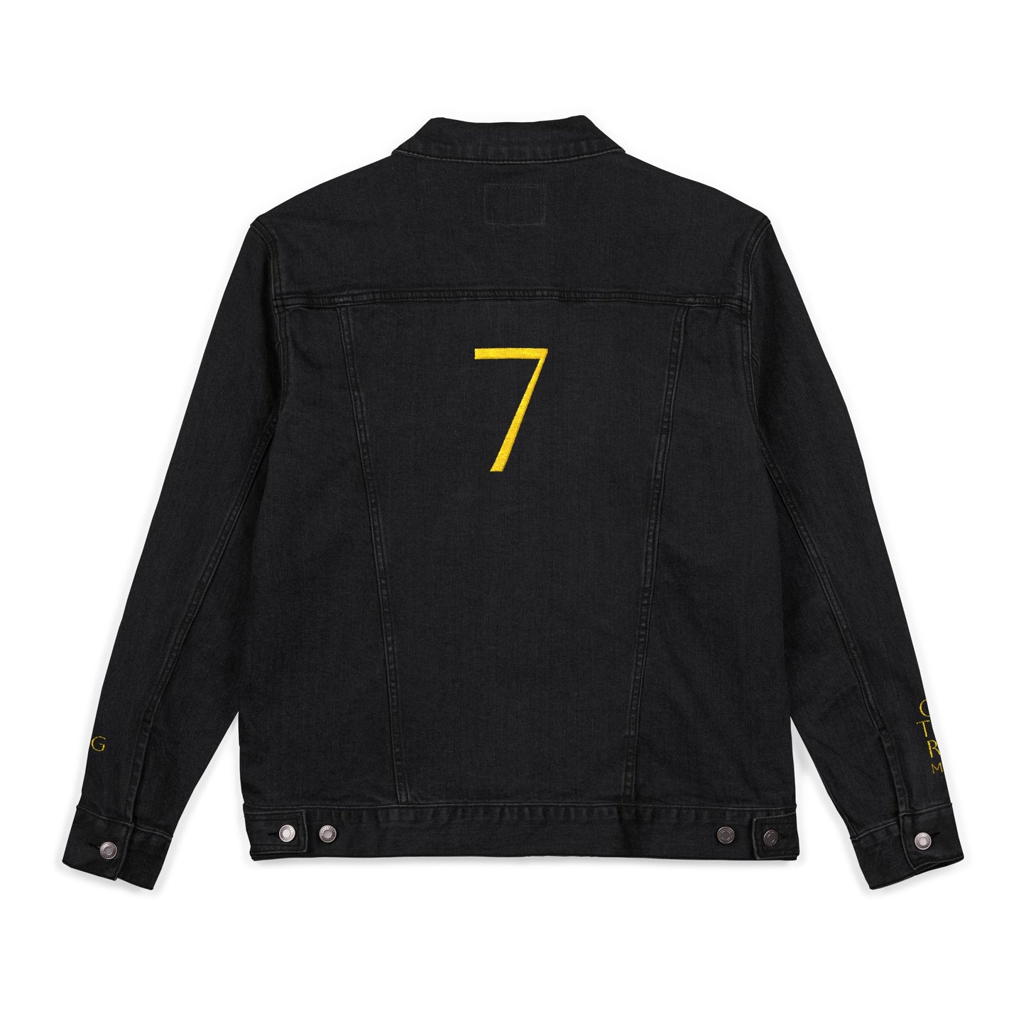 Embroidered Denim Jacket - Oegtela King of the Red Moon Jacket