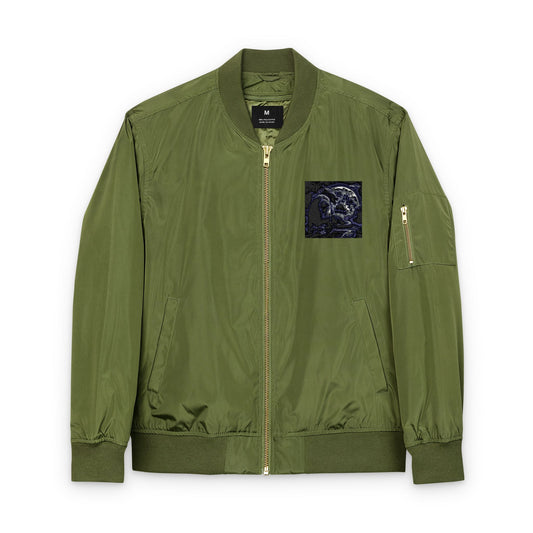 OegTela Embroidered Bomber Jacket - Guardian King and Queen Design