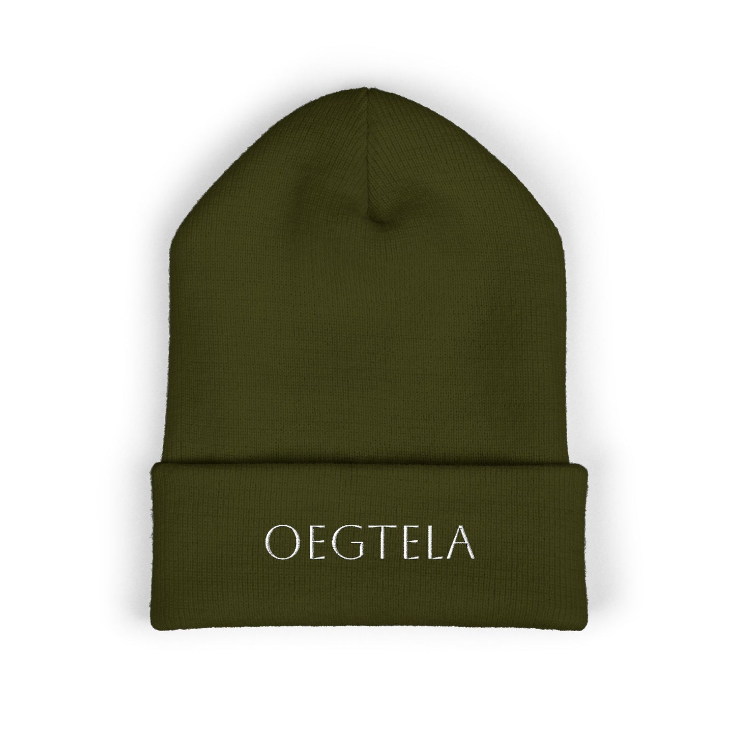 Embroidered 'Oegtela — Classic Cuffed Beanie