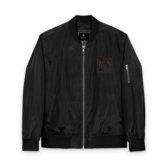 OegTela Embroidered Bomber Jacket - Guardian King and Queen Design