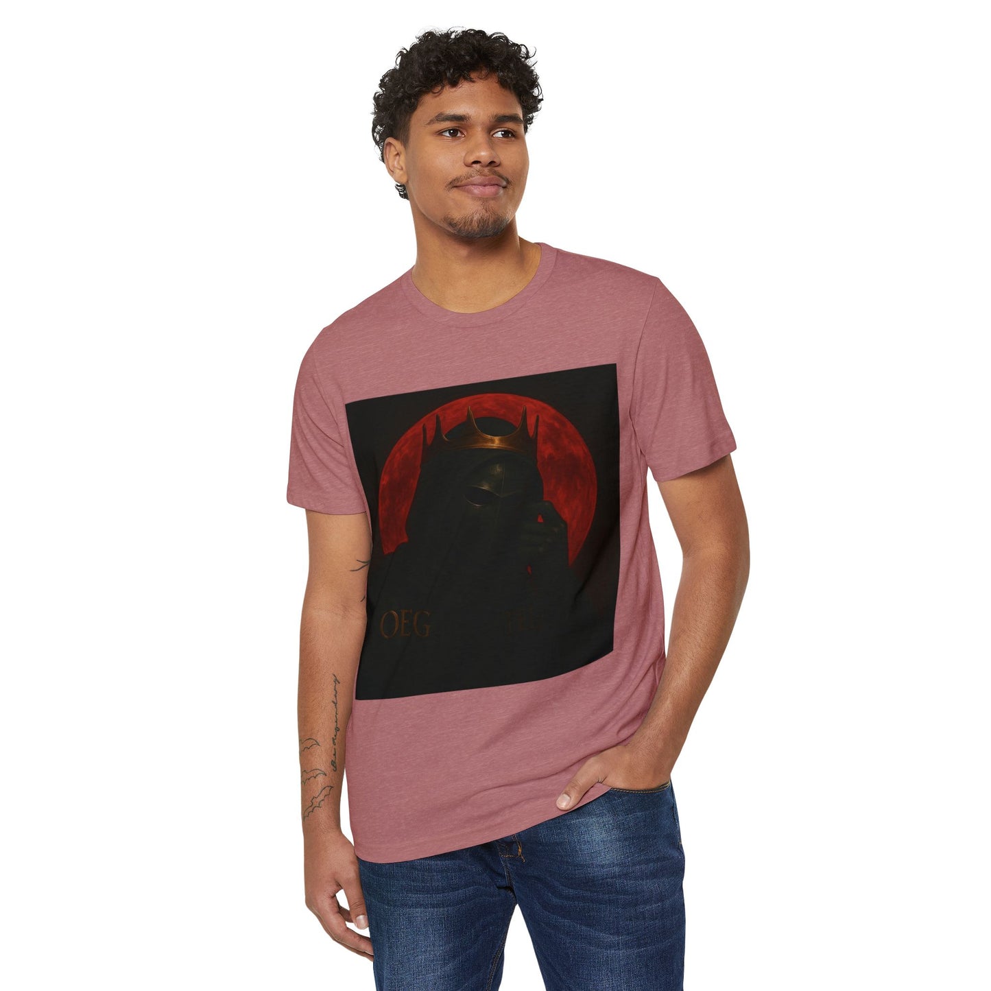 Organic T-Shirt - Oegtela King of the Red Moon Casual Wear