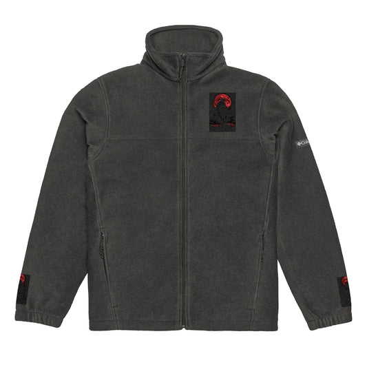 Fleece Jacket Embroidered Red Moon King Oegtela - Outdoor Apparel
