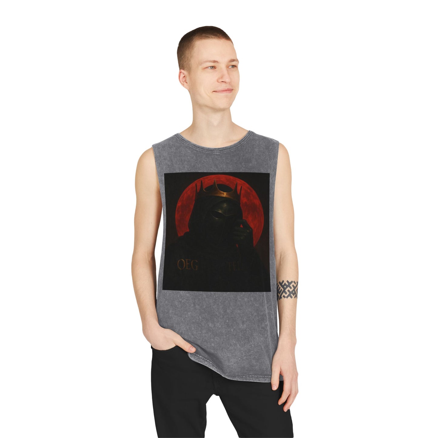 Graphic Tank Top - Oegtela King of the Red Moon Design - Unisex