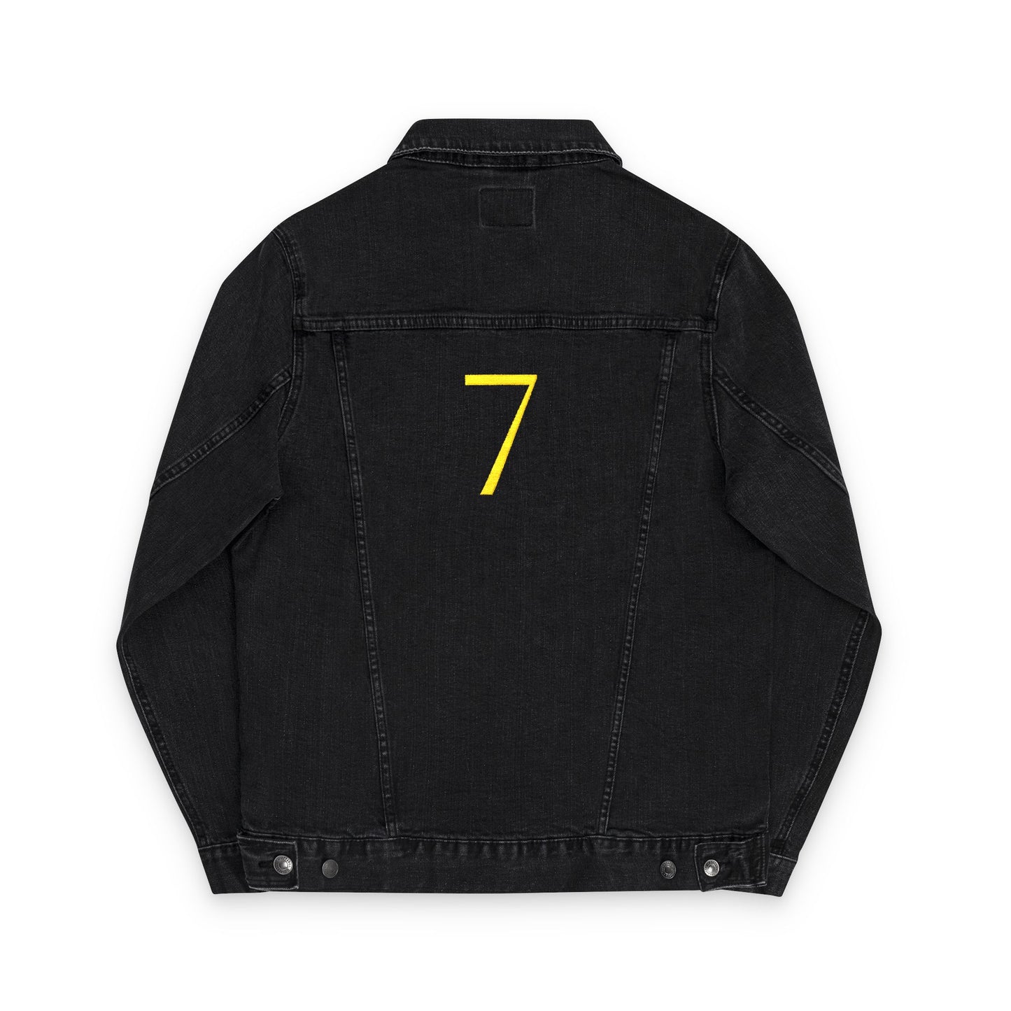 Embroidered Denim Jacket - Oegtela King of the Red Moon Jacket