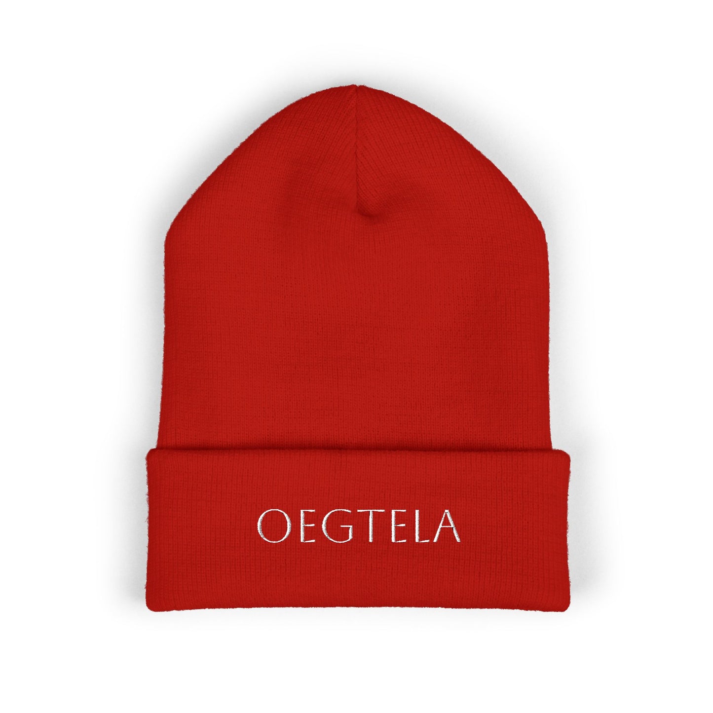 Embroidered 'Oegtela — Classic Cuffed Beanie