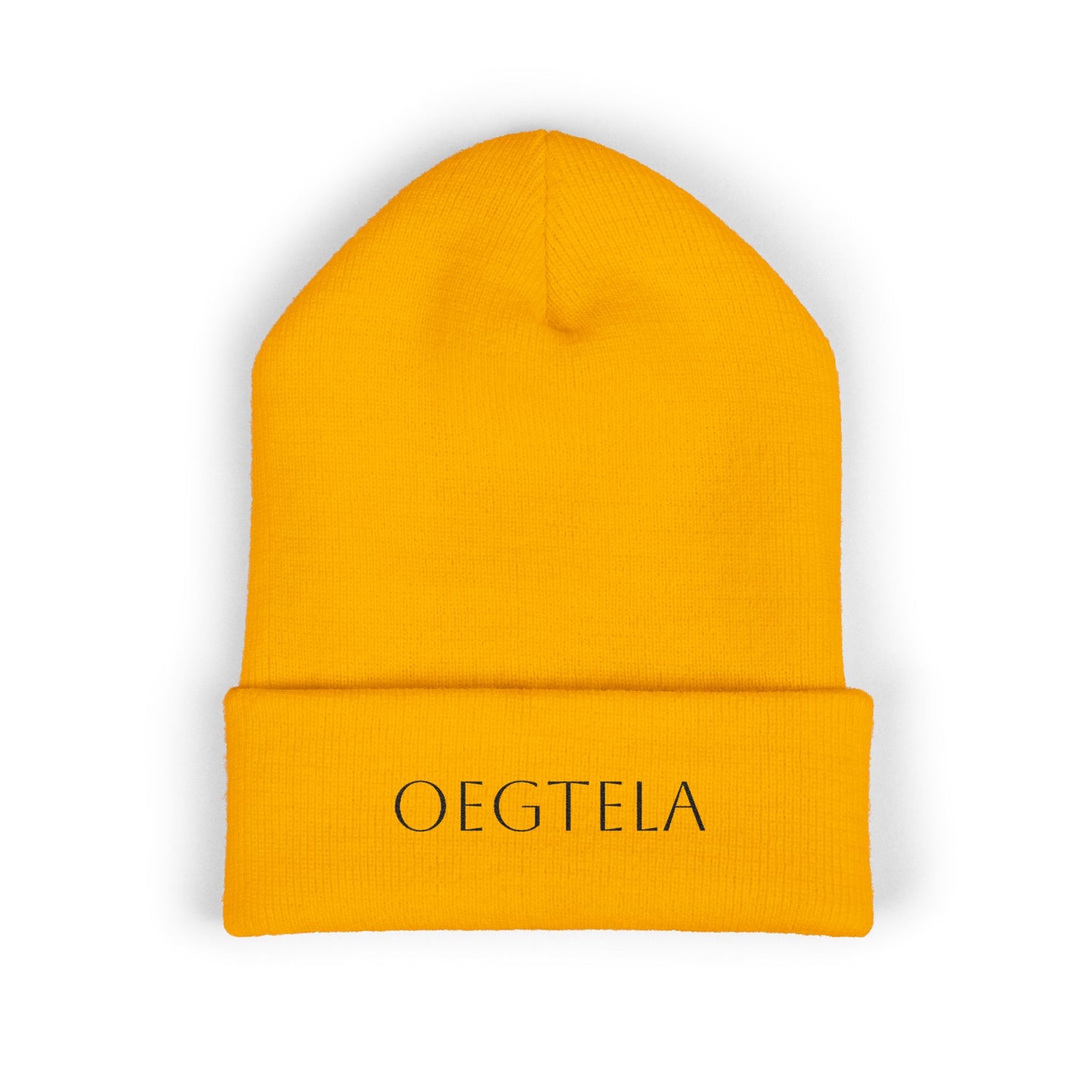 Oegtela Embroidered Cuffed Beanie — Knit Hat