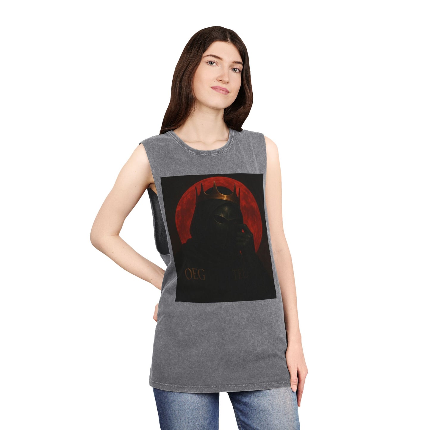 Graphic Tank Top - Oegtela King of the Red Moon Design - Unisex