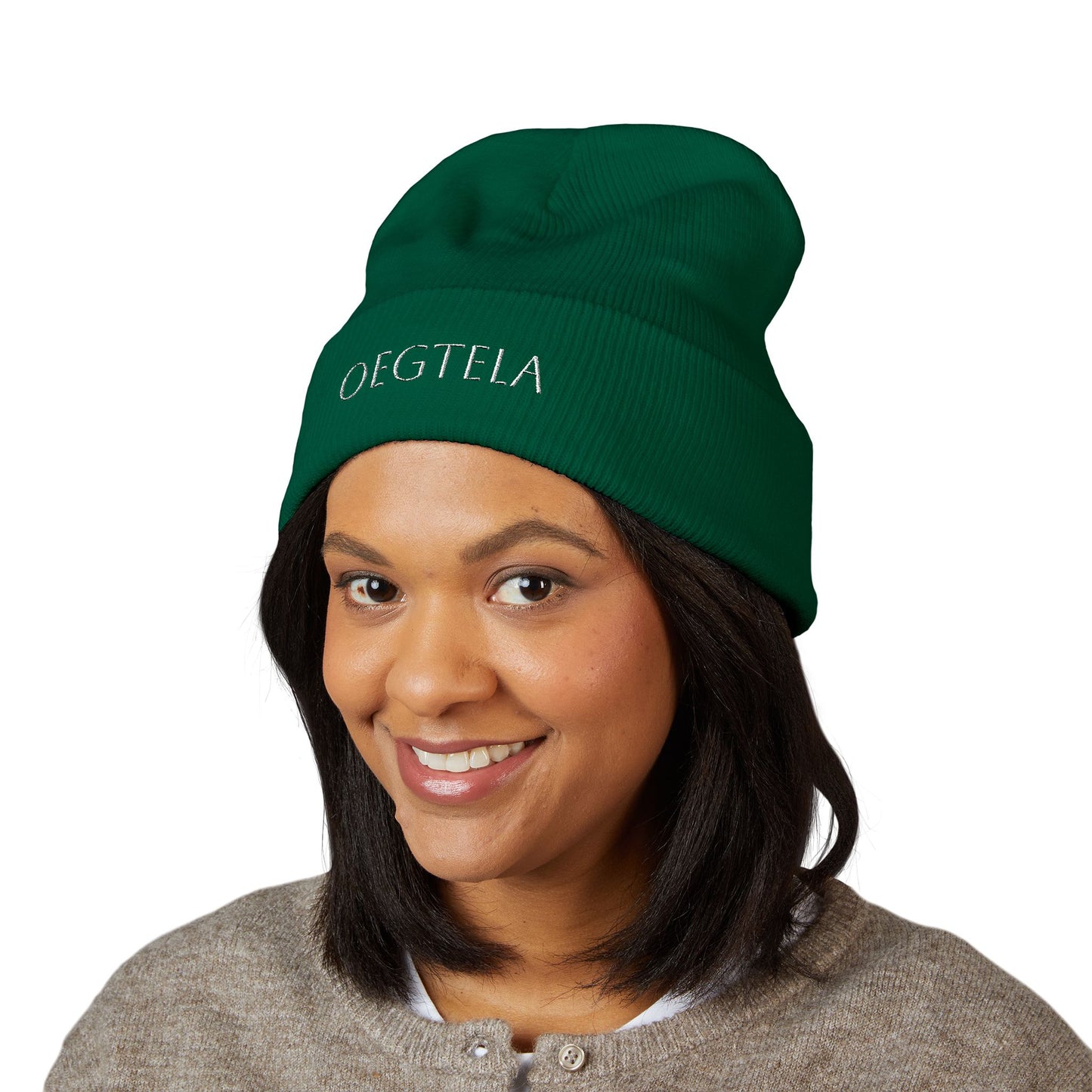 Embroidered 'Oegtela — Classic Cuffed Beanie