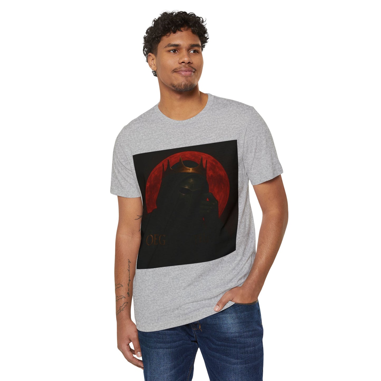 Organic T-Shirt - Oegtela King of the Red Moon Casual Wear