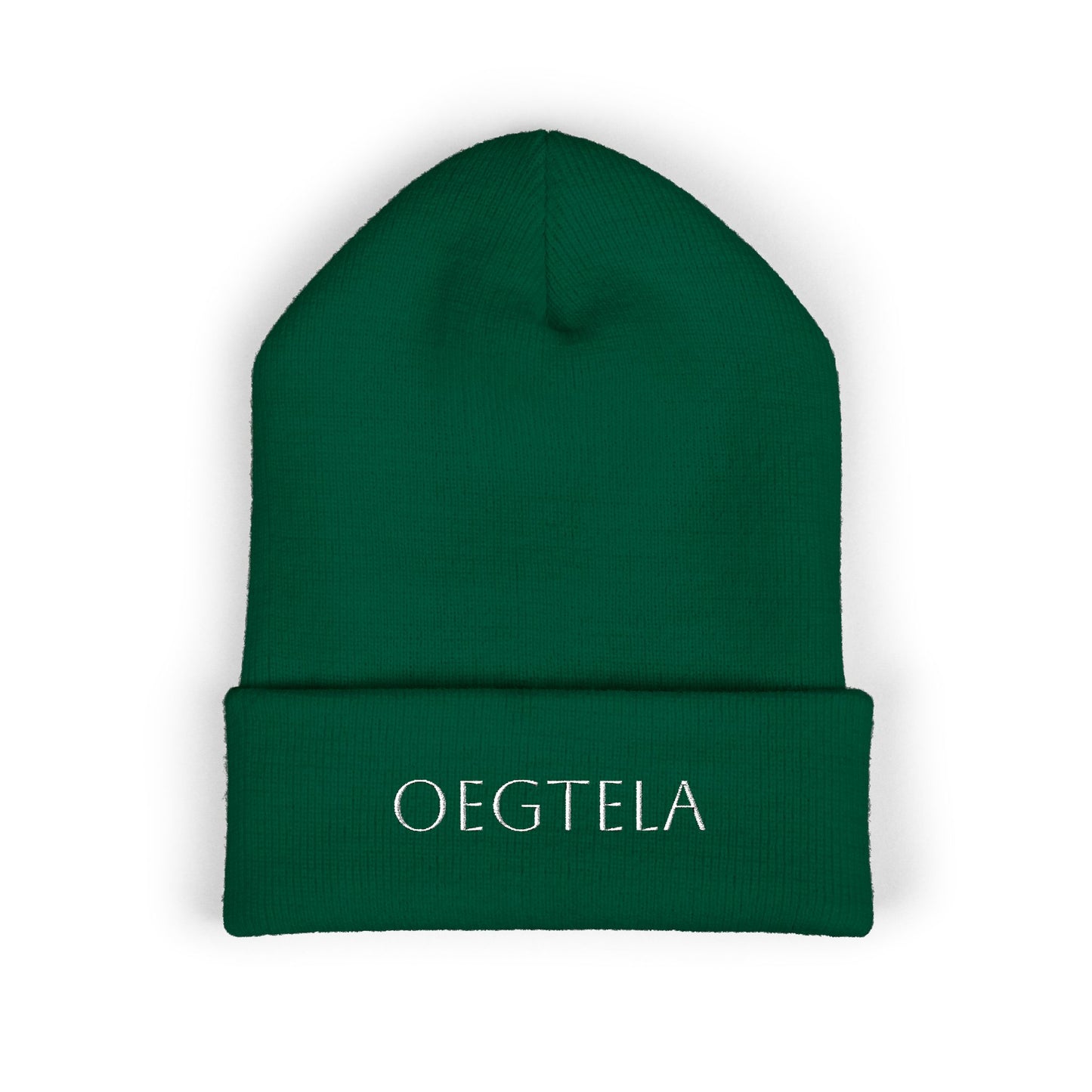 Embroidered 'Oegtela — Classic Cuffed Beanie