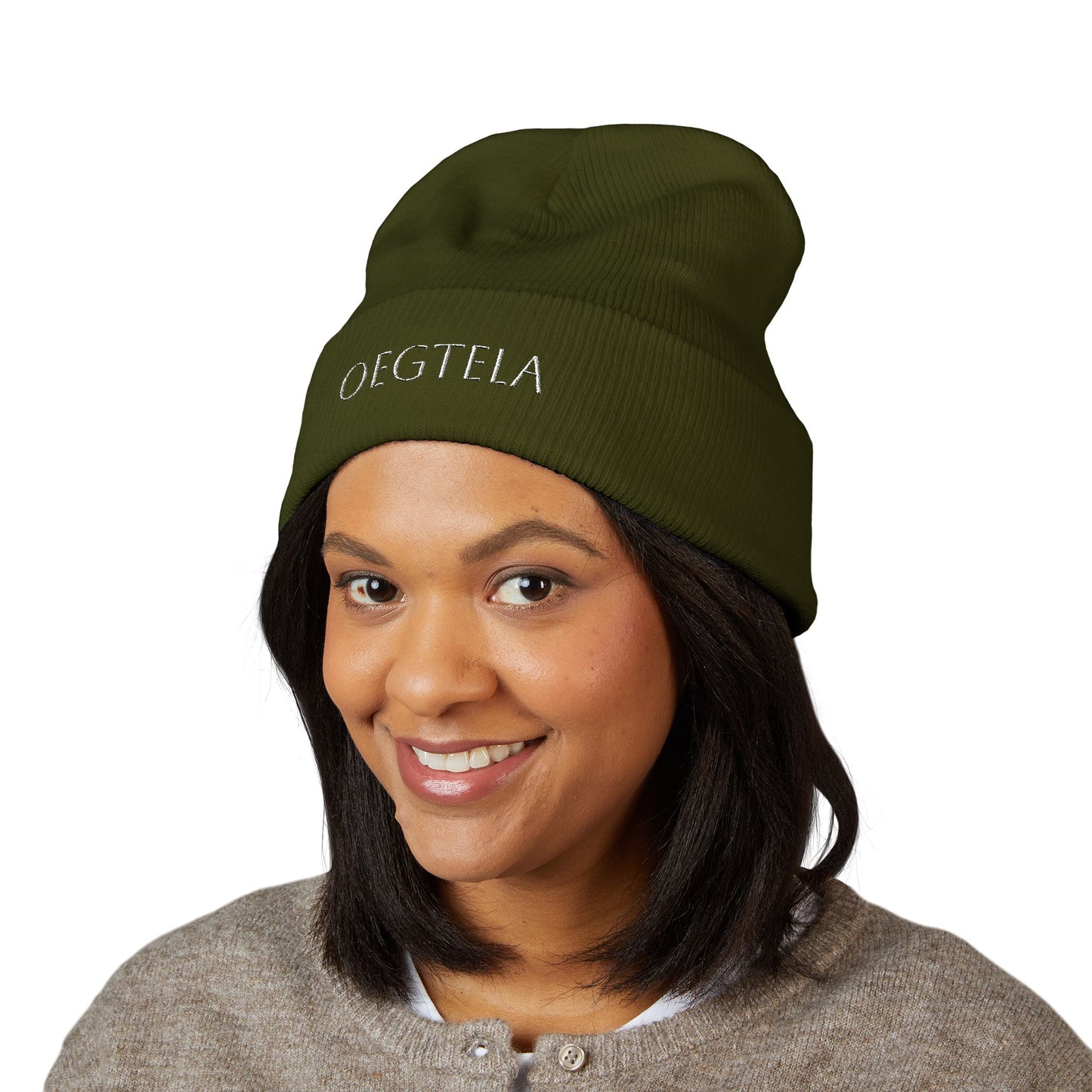 Embroidered 'Oegtela — Classic Cuffed Beanie
