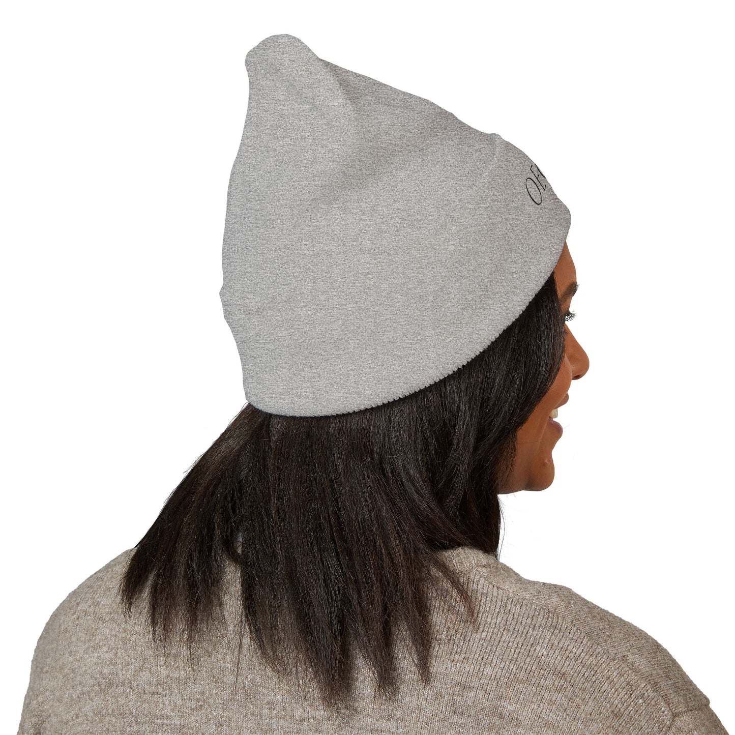 Oegtela Embroidered Cuffed Beanie — Knit Hat