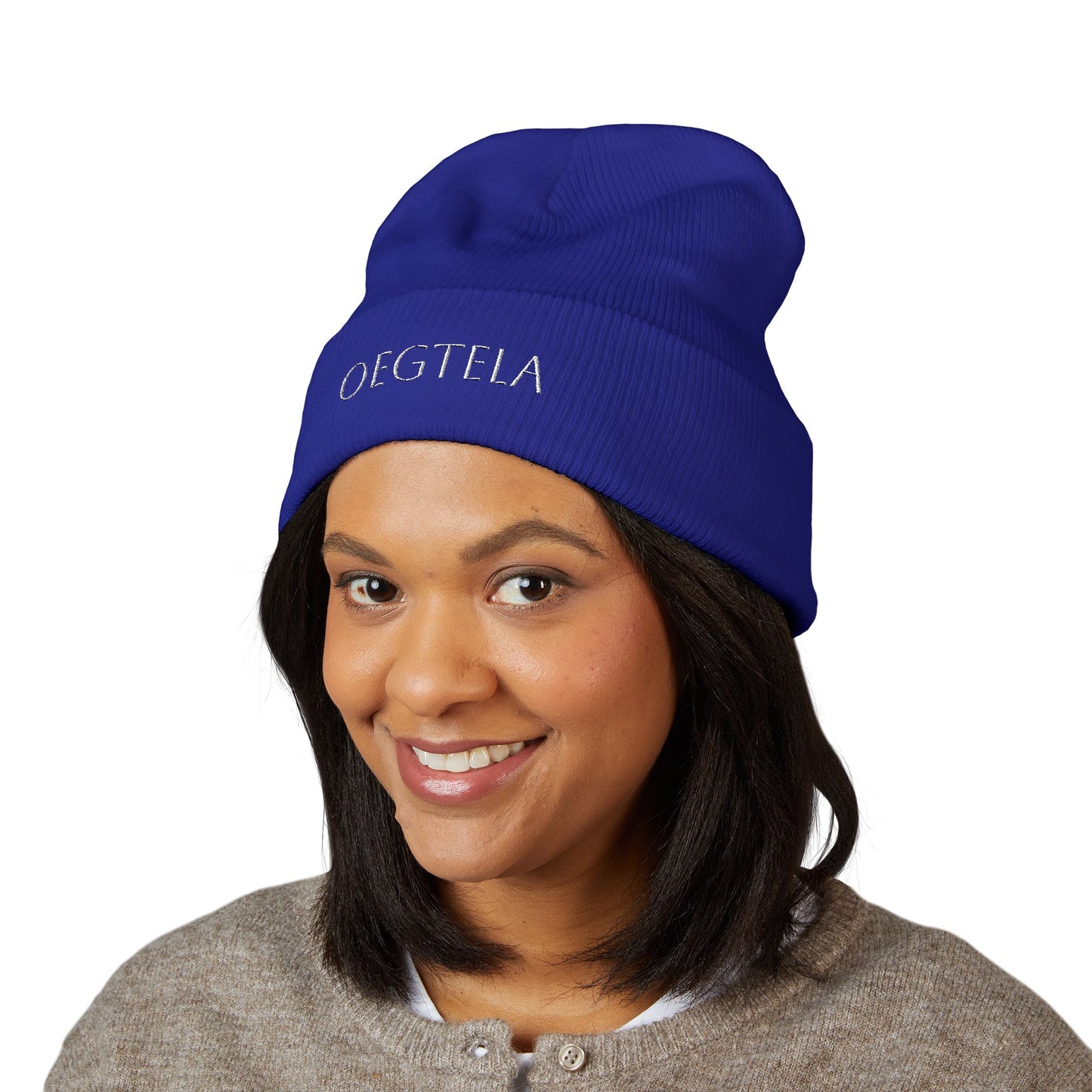 Embroidered 'Oegtela — Classic Cuffed Beanie