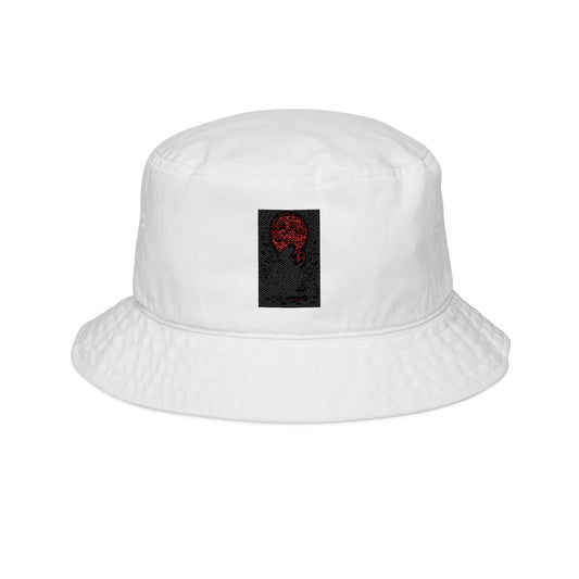 Embroidered Bucket Hat red moon king oegtela