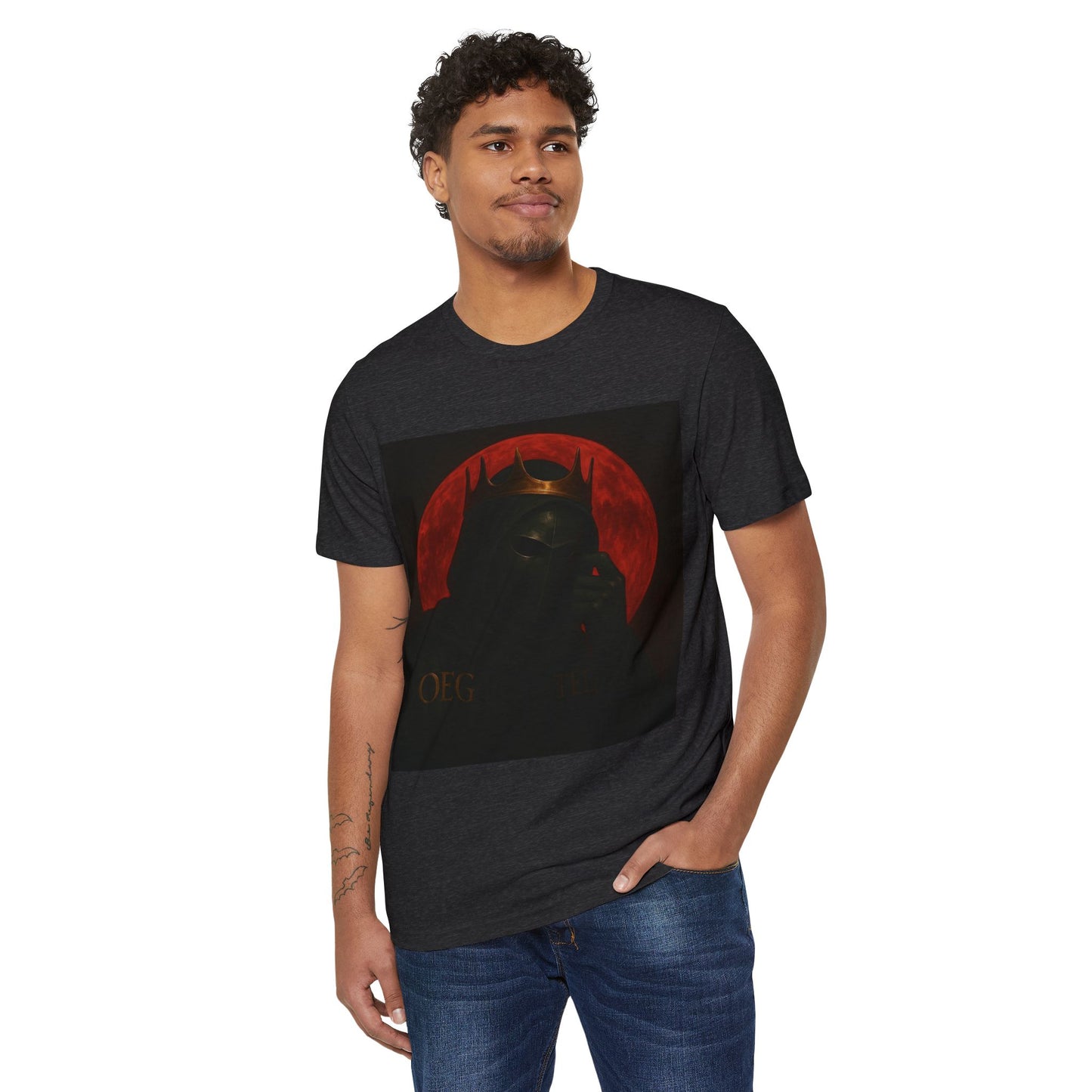 Organic T-Shirt - Oegtela King of the Red Moon Casual Wear